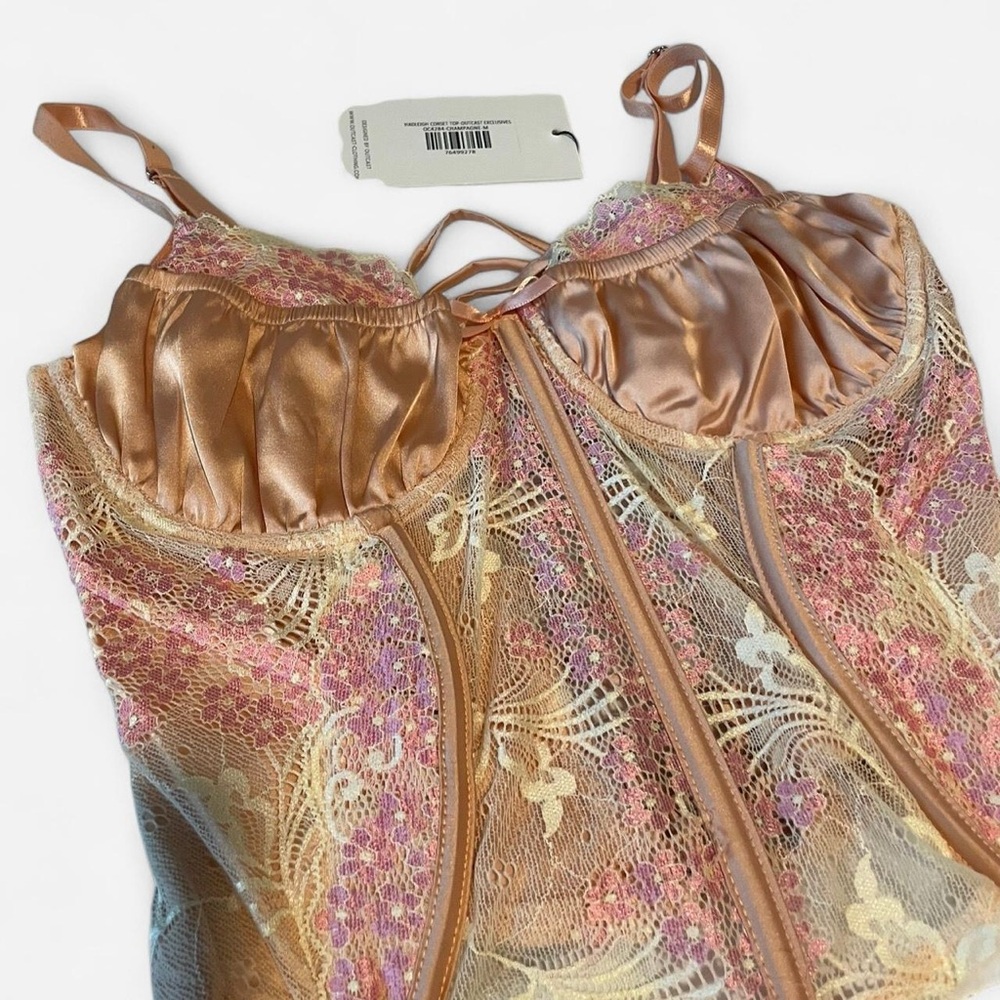 Outcast Clothing - HADLEIGH Corset Top CHAMPAGNE